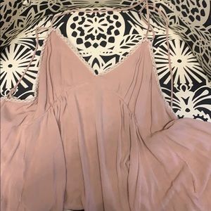 tie open back tank top